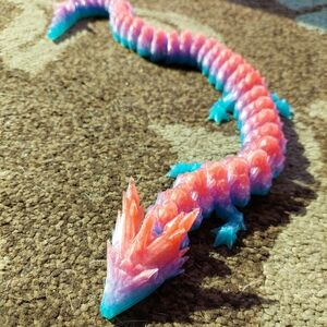 Articulated Crystal Dragon 12in